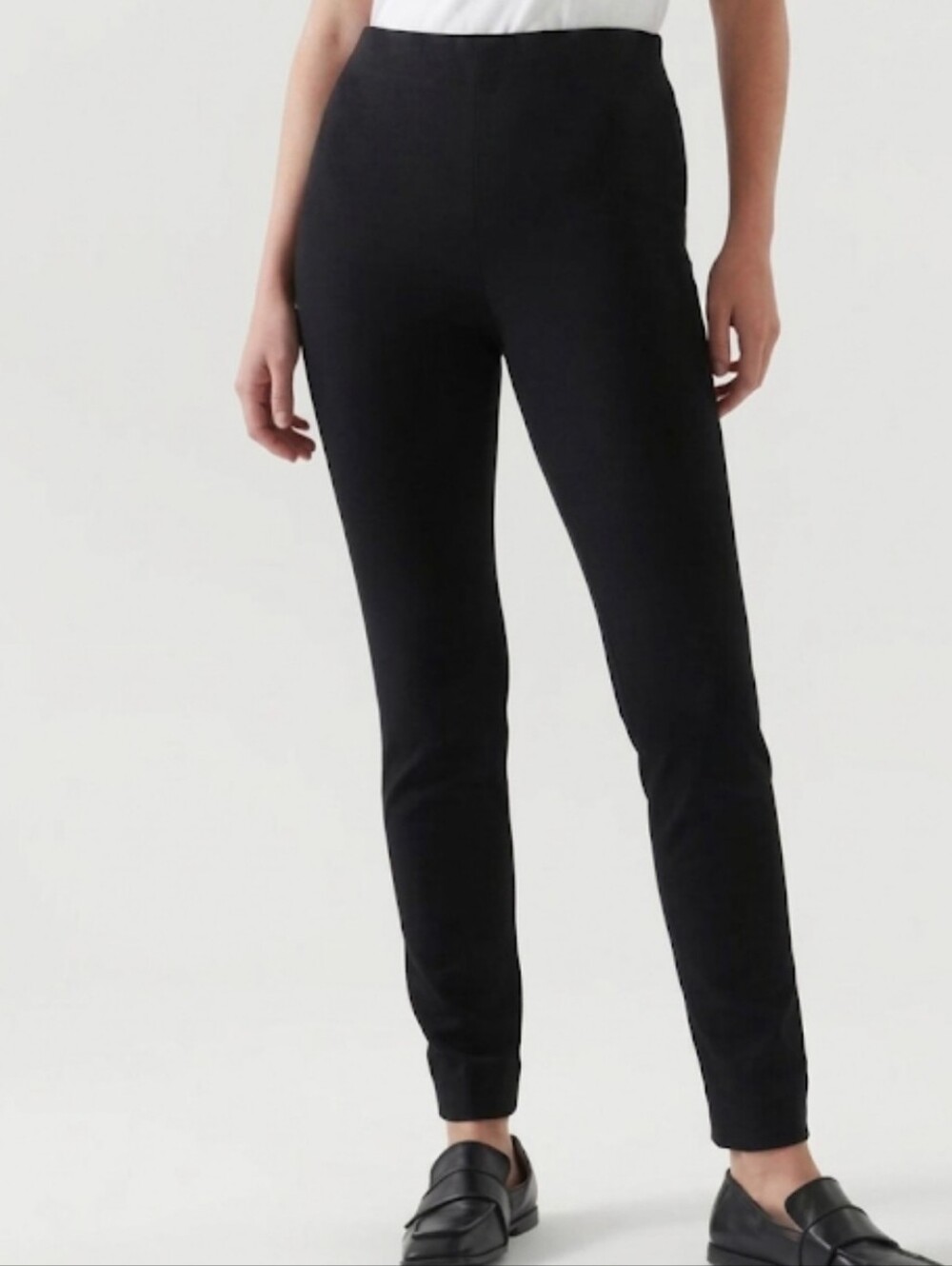 COS Women's Navy Slim Fit Side Zip Legging Trousers Size 6